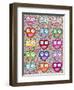 Pattern Smiling Hearts 2-Miguel Balbás-Framed Giclee Print