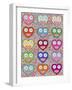 Pattern Smiling Hearts 2-Miguel Balbás-Framed Giclee Print