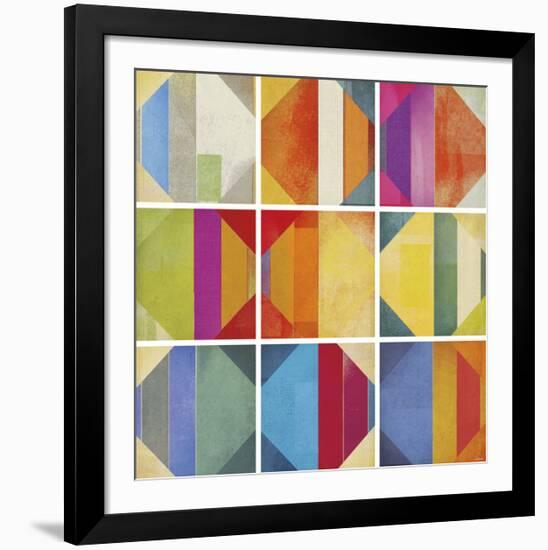 Pattern Tiles II-NOAH-Framed Art Print