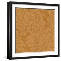 Pattern with Chrysanthemum-jetFoto-Framed Art Print