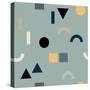 Pattern with Geometrical Shapes-Iliveinoctober-Stretched Canvas