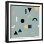Pattern with Geometrical Shapes-Iliveinoctober-Framed Art Print