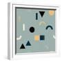 Pattern with Geometrical Shapes-Iliveinoctober-Framed Art Print