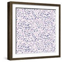 Pattern with Hand Drawn Strokes and Splatters-tukkki-Framed Art Print