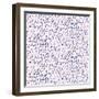 Pattern with Hand Drawn Strokes and Splatters-tukkki-Framed Art Print