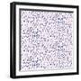 Pattern with Hand Drawn Strokes and Splatters-tukkki-Framed Art Print