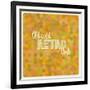 Pattern with Honeycomb on Old Paper-caesart-Framed Art Print