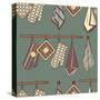 Pattern with Kitchen Textiles-Talirina-Stretched Canvas