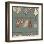 Pattern with Kitchen Textiles-Talirina-Framed Art Print