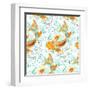 Pattern with Koi Fish-Derenskaya-Framed Art Print