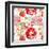 Pattern with Red Flowers-UyUy-Framed Art Print