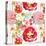 Pattern with Red Flowers-UyUy-Stretched Canvas