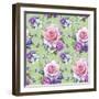 Pattern with Roses and Hellebore-Maria Rytova-Framed Giclee Print