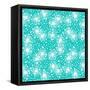 Pattern with Small Flowers, Pompoms or Snowflakes-tukkki-Framed Stretched Canvas