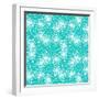Pattern with Small Flowers, Pompoms or Snowflakes-tukkki-Framed Art Print