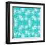 Pattern with Small Flowers, Pompoms or Snowflakes-tukkki-Framed Art Print