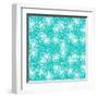 Pattern with Small Flowers, Pompoms or Snowflakes-tukkki-Framed Art Print