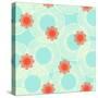 Pattern with Stylized Flowers or Jelly Fishes-tukkki-Stretched Canvas
