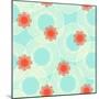 Pattern with Stylized Flowers or Jelly Fishes-tukkki-Mounted Art Print