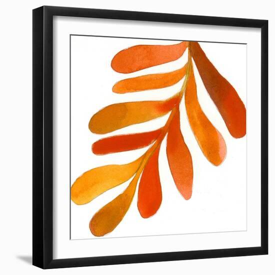 Pattern6    leaf, fern, fall colors-Robbin Rawlings-Framed Art Print