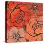 Pattern8    floral, blossom, tropical, red-Robbin Rawlings-Stretched Canvas