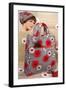 Patterned Bag and Headscarf-null-Framed Art Print