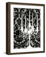 Patterned Candelabra I-Ethan Harper-Framed Art Print