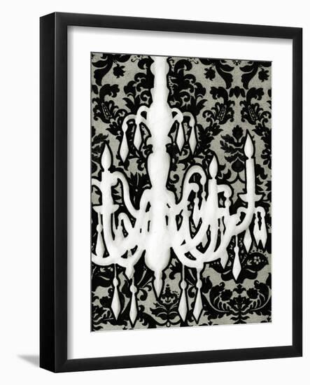 Patterned Chandelier II-Ethan Harper-Framed Art Print