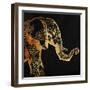 Patterned Elephant-OnRei-Framed Art Print