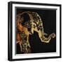 Patterned Elephant-OnRei-Framed Art Print