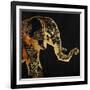 Patterned Elephant-OnRei-Framed Art Print