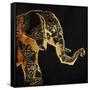 Patterned Elephant-OnRei-Framed Stretched Canvas