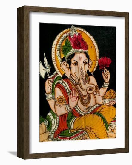 Patterned Fabric, Goa, India-Walter Bibikow-Framed Photographic Print