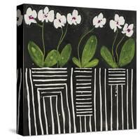 Patterned Floral - Trio-Susan Brown-Stretched Canvas