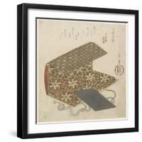 Patterned Folder for Horinouchi Circle, Mid 19th Century-Yashima Gakutei-Framed Giclee Print