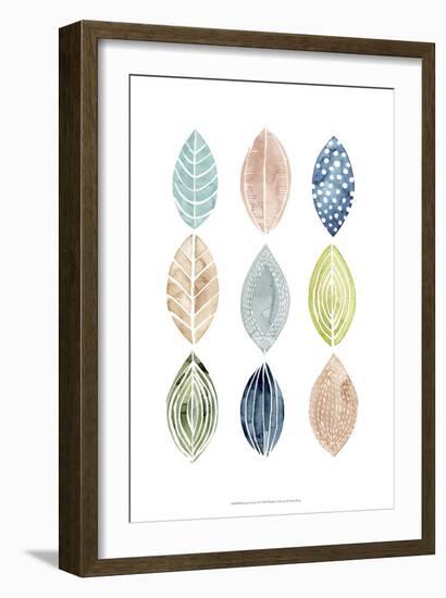 Patterned Leaves II-Grace Popp-Framed Art Print