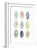 Patterned Leaves II-Grace Popp-Framed Art Print