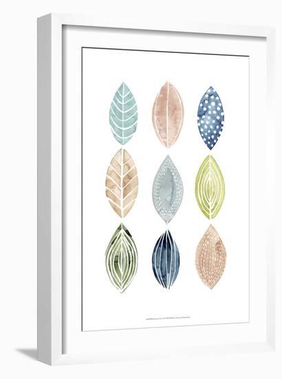 Patterned Leaves II-Grace Popp-Framed Art Print