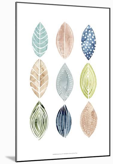 Patterned Leaves II-Grace Popp-Mounted Art Print