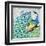 Patterned Peacock I-Paul Brent-Framed Art Print