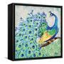 Patterned Peacock I-Paul Brent-Framed Stretched Canvas