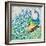 Patterned Peacock I-Paul Brent-Framed Art Print