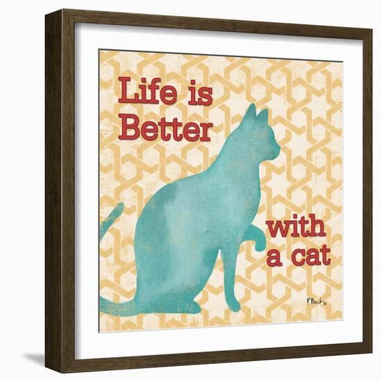 Patterned Pets Cat I-Paul Brent-Framed Art Print