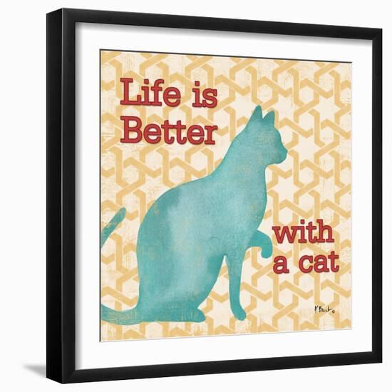 Patterned Pets Cat I-Paul Brent-Framed Art Print