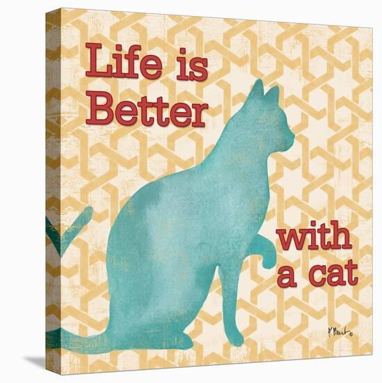 Patterned Pets Cat I-Paul Brent-Stretched Canvas