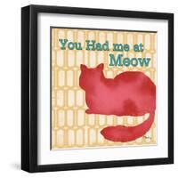 Patterned Pets Cat II-Paul Brent-Framed Art Print