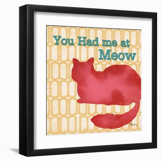 Patterned Pets Cat II-Paul Brent-Framed Art Print