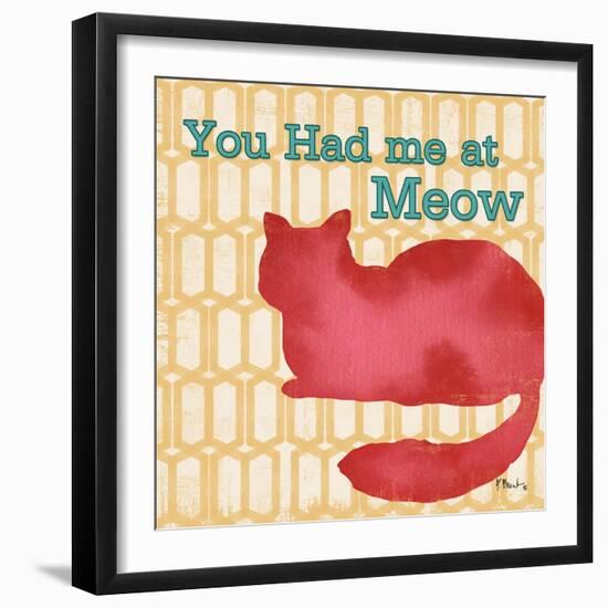 Patterned Pets Cat II-Paul Brent-Framed Art Print