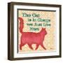 Patterned Pets Cat III-Paul Brent-Framed Art Print