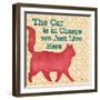 Patterned Pets Cat III-Paul Brent-Framed Art Print